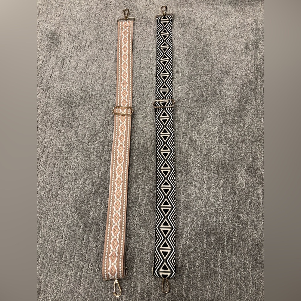 Geometric Patterned Bag Straps